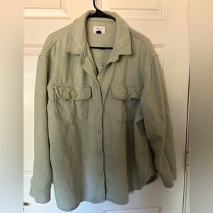 American Eagle Fleece Cotton Shacket Oversized